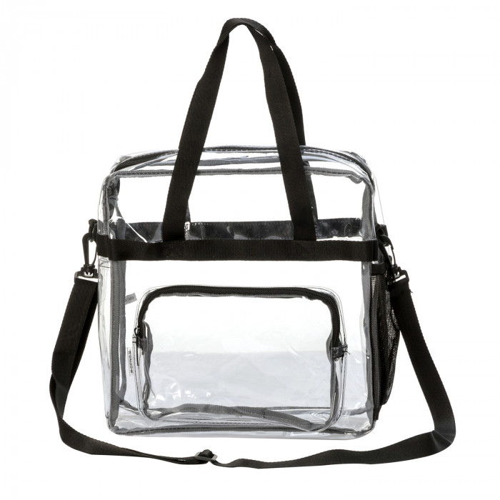 12 Inch Transparent Clear PVC Stadium Approved Top Handle Tote Bag by ...