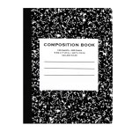 SS5050<br>100 Ct. Black Marble Composition Book